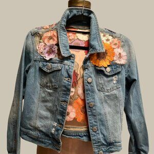 FLOWERED JEAN JACKET